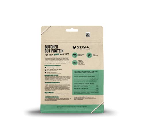 Vital Essentials Freeze Dried Dog Food Toppers, Raw Salmon Mini Nibs Topper For Dogs 6 Oz #TOP1