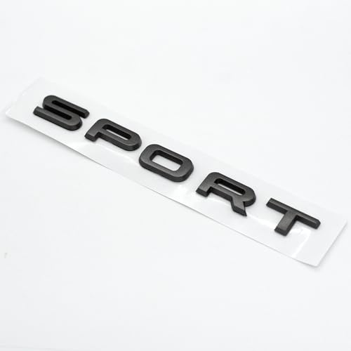 Image of Sonilco Car Sport Logo ABS Letter Emblem Decal Badge Sticker for Rear Trunk - Automotive Decoration Compatible with Range Rover (Gray)