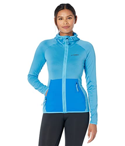 adidas Damen Terrex Tech Fleece Light Hooded Hiking Jacket