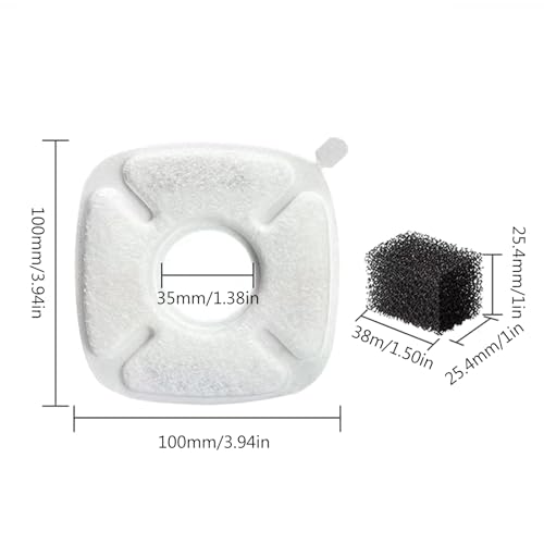 Filtros de reemplazo para bebedero de perro paquete x4 miniatura 3