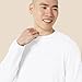 Amazon Essentials Men's Regular-Fit Crewneck T-Shirts, Long-Sleeve, White, Size Small, No Pocket