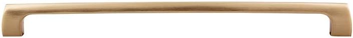Top_Knobs Holland Pull Color Honey Bronze Hardware 12" Length Mercer Coll Contemporary Transitional Bar Handle Kitchen Drawer Cabinet Door Dresser Bathroom Metal Handle Interior Home