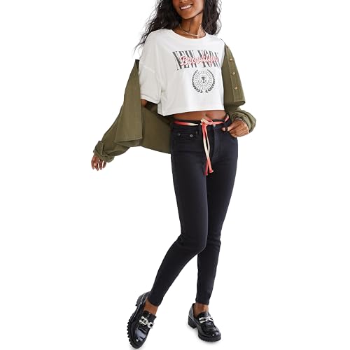 Aero Sculpt Curvy Jegging, Washed Black, 12 Regular