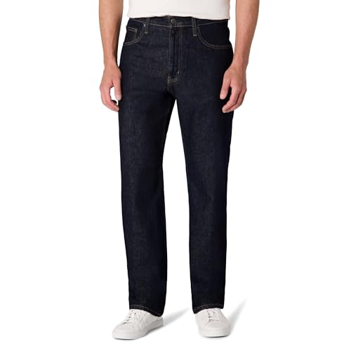 Amazon Essentials Mens Rigid Loose Fit Jeans Rinse 40W x 30L