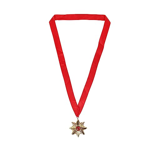 Image of Dracula Medal with Red Ribbon - Perfect for Halloween, Parties, Cosplay, and More