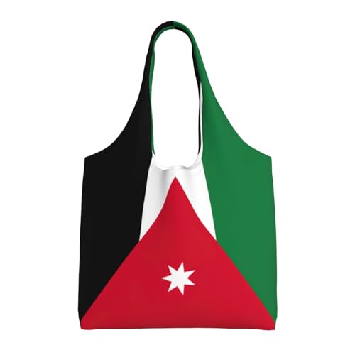Sac fourre-tout Jordanie en toile noire pour les courses et le shopping quotidien des femmes