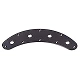 Lochdurchmesser: Ca. 10mm. Exceart Bass Control Plate 4 Loch Jazz Control Plate Vintage Control Plate für Jazz Bass Gitarren (Schwarz)