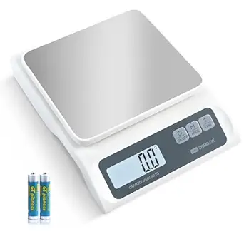 13lb/0.1g Precision Digital Food Scale - Meal Prep Kitchen Baking & Espresso Coffee - Gram Scale with Stainless Steel Platform & LCD Display