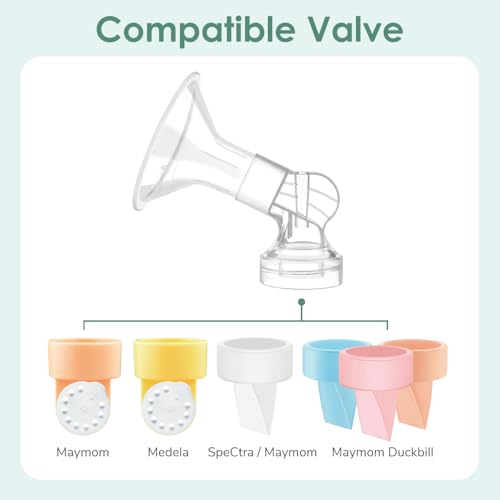 Image of Maymom Connector Compatible with Medela Flanges. Not Original Medela Personalfit Connector. Compatible with Pump in Style Symphony Swing Breastpumps, and Maymom Flanges; 2pc /pk