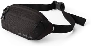Gregory Nano Unisex Day Hiking/Commuter/Active Travel Waistpack, One Size Fits All, Optic Black