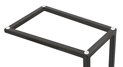 Birdrock Home Acacia Wood Tv Tray C Side Table - Set Of 2 - Industrial Design - Fully Assembled - Natural Bed Sofa Snack End Table - Living Room Chair C Shaped Table - Narrow Wooden Top #TOP7