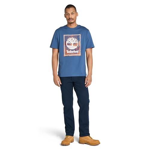 Timberland Mens Front Seasonal Stack Logo Graphic T-Shirt2
