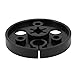 VELATEMOR Reel Tape Driver, Light Replacement for Wear 6 Pieces NAB Hub 8.2mm mm for 1/4 Inch Recorder 7 Inch Reel in (BLACK)