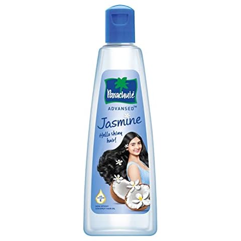 Parachute Advansed Jasmine Coconut Hair Oil | Shiny, Strong Hair | Supports Growth | 190 ml Cover