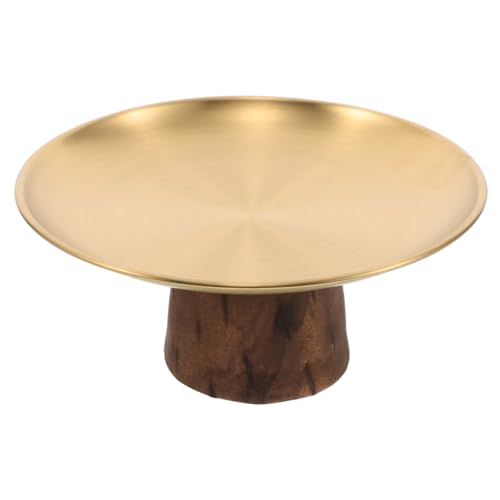 POPETPOP Soporte De Postres Redondo Inoxidable Elevada Para Tartas Pasteles y Para Bodas y De Cumpleaños Decoración De Mesa Elegante