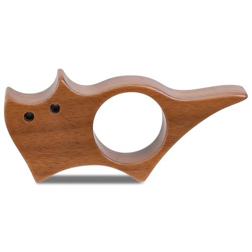 Buchseitenhalter Daumen aus Walnussholz,Niedlich Kätzchenform Buch Seitenhalter,Holz Lesezeichen,Lesen Zubehör für Buchliebhaber Bücherwurm Leseratten Geschenck 22 mm