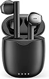 Bluetooth Headphones, TWS Wireless Earbuds Bluetooth, 30 Hours Playtime with Charging Case, Earphones Suitable for Work, Sports for Android iOS Phones (Black)