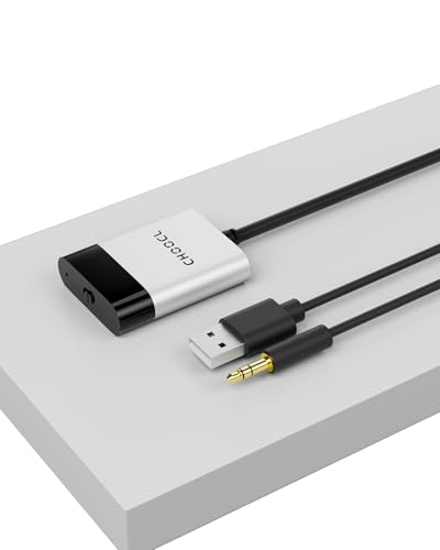 CHOOCL Bluetooth 5.0 aptX-HD Adapter with Y Cable Compatible with BMW CCC/CIC Systems with USB+AUX Interface (3000B)