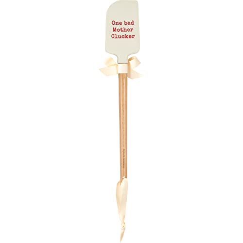 Primitives-by-Kathy-One-Bad-Mother-Clucker-Spatula-With-A-Wooden-Handle Primitives by Kathy One Bad Mother Clucker Spatula With A Wooden Handle