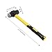 MAHIONG 3 PCS 3lbs Sledge Hammers with Shock Absorption Handles, Solid Stoning Hammer, High Impact Tool Hammers for Dismantling, Fixing, Knocking