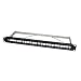 Produktbild LogiLink Professional NK4042 Keystone Patchpanel/Verteilerfeld für 24 Buchsen, geschirmt, 1 HE (Höheneinheit) schwarz 24-Port