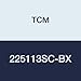 TCM 225113SC-BX NBR (Buna Rubber)/Carbon Steel Oil Seal, SC Type, 2.250" x 5.118" x 0.375"