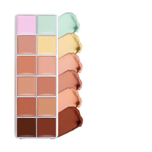 Palette di correttori a 12 colori – Kit per la correzione del colore da 5,6x16 cm, set di copertura per trucco professionale, strumento correttore versatile | cosmetica per donne, ad