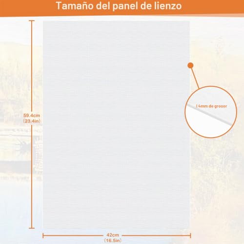 Lienzo para pintar A2 de 42x59,4 cm ideal para decorar salones 3