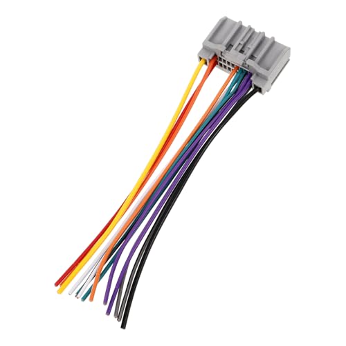 YOSADIER スピーカーワイヤーハーネスアダプター 車のドアスピーカー用配線ハーネス オーディオシステム交換対応 スピーカーケーブルコンバータ 車載用アクセサリー