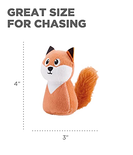 Image of Outward Hound Squeakin' Fox Hide A Puzzle Plush Replacement Dog Toys - 3 Pack