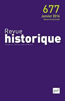 Misc. Supplies Revue historique 2016, n° 677 [French] Book