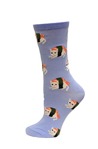 HotSox Lucky Cat Socks, Grey Heather, 1 Pair, Women Shoe 4-10