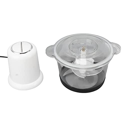 Small Food Processor, Quick Chopping Mixing Dishwasher Safe Part Eu Plug 220V Detachable 350W Electric Meat Chopper For Vegetables For Garlic (White) #TOP4