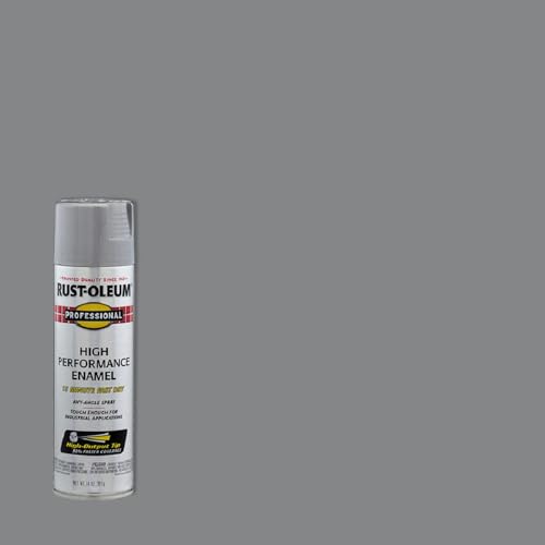 Image of Rust-Oleum 7515838 Professional High Performance Enamel Spray Paint, 14 oz, Aluminum (Pack of 1)