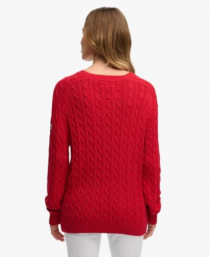 Pull en maille torsadée décontracté femme Superdry - vue 6