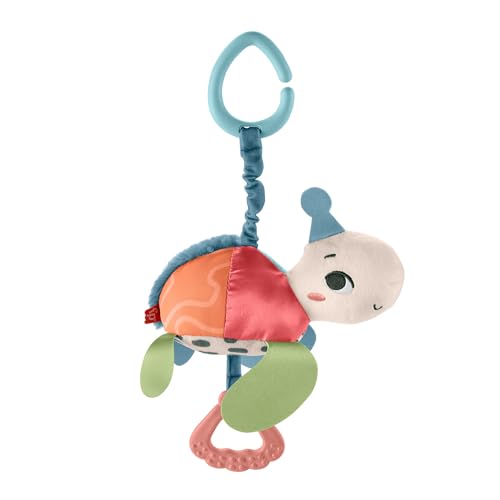 Fisher-Price Jouet Honu Tortue De Mer Peluche À Suspendre, 80% De Plastiques Recyclés Post-Consommation, Emballage Certifié Fsc, Anneau Dentition Sans Bpa,...
