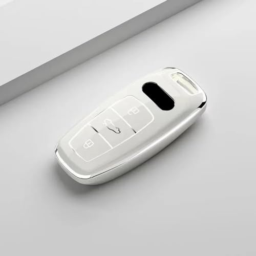 Sac de protection pour clés Audi en TPU souple blanc boîtier de clé A3 A4 B9 Q5