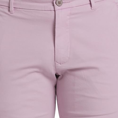 Image of Parx Men's Solid Pattern Lrt Cotton Blend Flat Front Casual Trouser