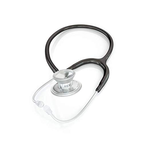 MDF Instruments, MD One Epoch Lightweight Titanium Stethoscope, Adult, Black Tube, Silver Chestpiece-Headset, MDF777T11 - Image 3