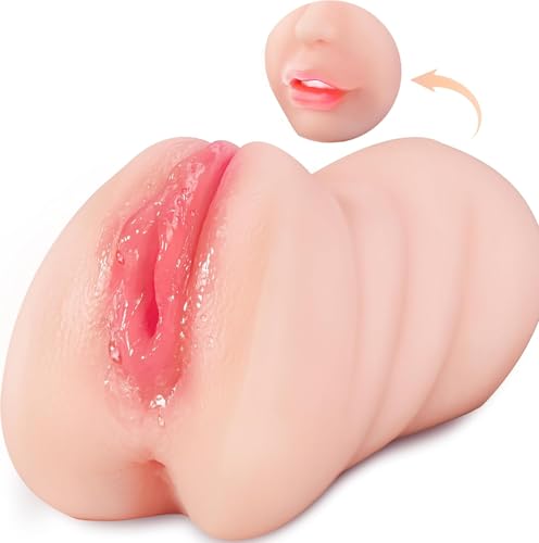 3 in1 Masturebastorfor Men Sucking Thrusting Machine Silicone Pocket Puzzy Realistic Masterburbatar Hands Free Adult Toys Mastusbar Male Masturebastor for Men Underwear MXY96 (Flesh)