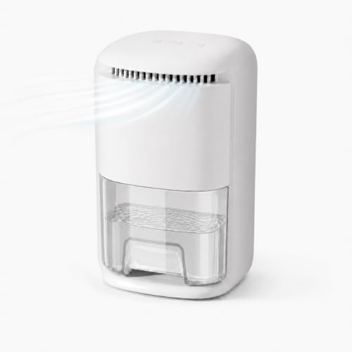 Dehumidifier1000ml Portable, Electric Dehumidifier Quiet with Auto Shut off 7 Colorful LED Light, Timer, Small Dehumidifiers for Bedroom, Bathroom, Wardrobe, Closet, Basements, RV