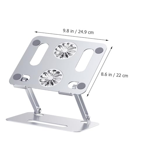 Soporte para portátil con doble ventilador y altura ajustable miniatura 2