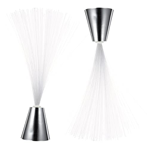 Yardenfun 2Pcs Battery Powered Fiber Optic Light Color Changing Tabletop Decoration for Holiday Lighting Safe Material for Parties Weddings and Home Atmosphere