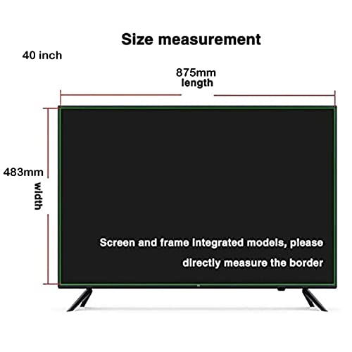 40-47 Inch Led Hd Tv Matte Anti-glare Film, Anti Blue Light, Anti-scratch Injury, Suitable for Lcd Monitors, Tvs, Pcs,Matte-40inch(875x483mm)