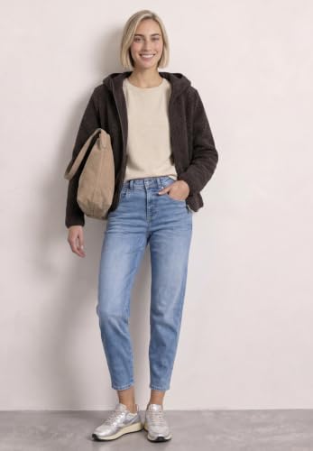Street One Teddy-Jacke mit Kapuze und Taschen Black Coffee 34 – Ansicht 3