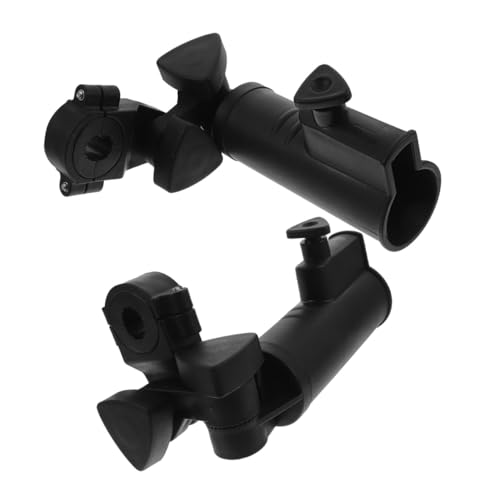 Support parapluie chariot de golf poussette vélo réglable ABS noir base stable résistant