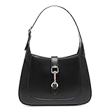 Keyli Shoulder Bag for Women Vegan Leather Shoulder Handbags Small Cute Hobo Purses trendy Top Handle Crossbody Bag with Adjustable Strap Black