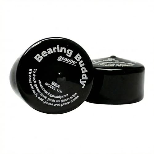 Bearing Buddy Bra 17B - 1 Pair USA-Made, Black Vinyl Covers - Protects and Keeps Grease Off the Trailer Wheels - Fits Models: 1781, 1810