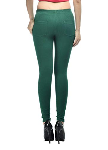 Image of Frenchtrendz Women's Slim Fit Mid Rise Stretchable Cotton Modal Spandex Jegging Pull On