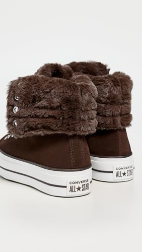 Chuck Taylor All Star Fold Over Lift Platform XHi Faux Fur - vue 9
